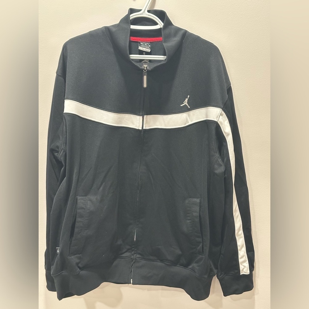 Jordan Dri-FIT Air Jumpman black full-zip basketball jacket size XL